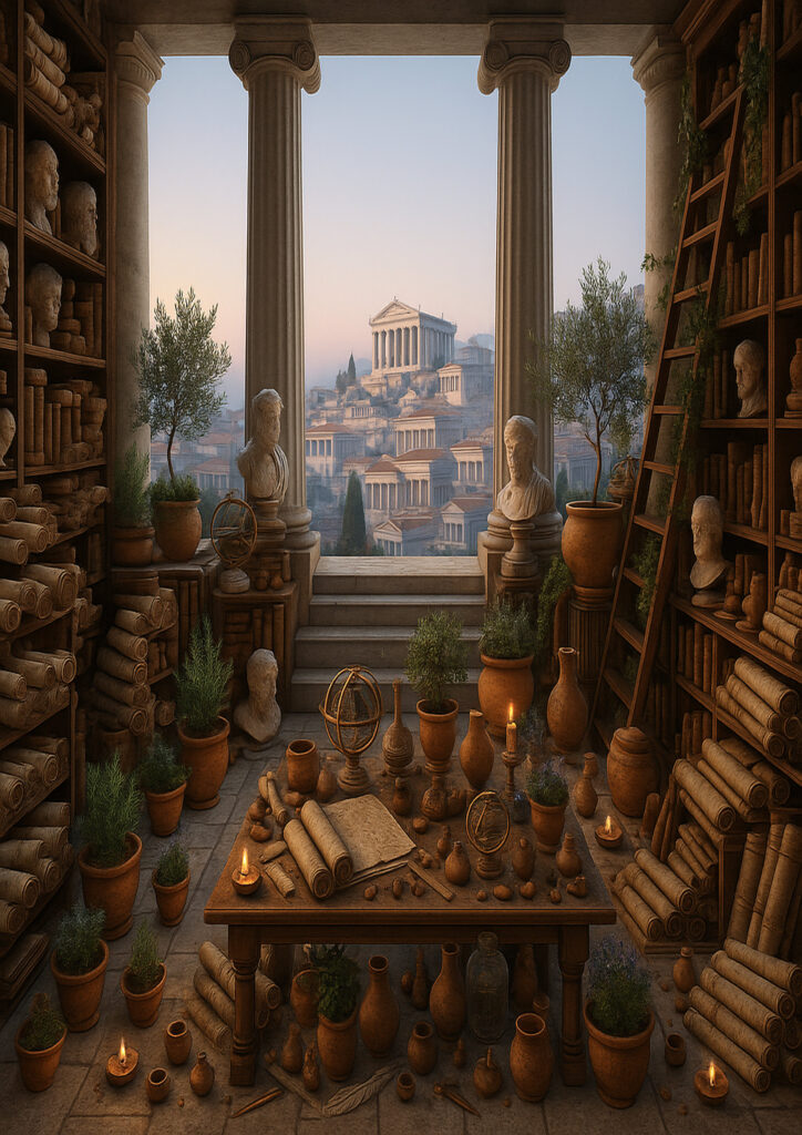 cozy fantasy interior inspired by world cultures