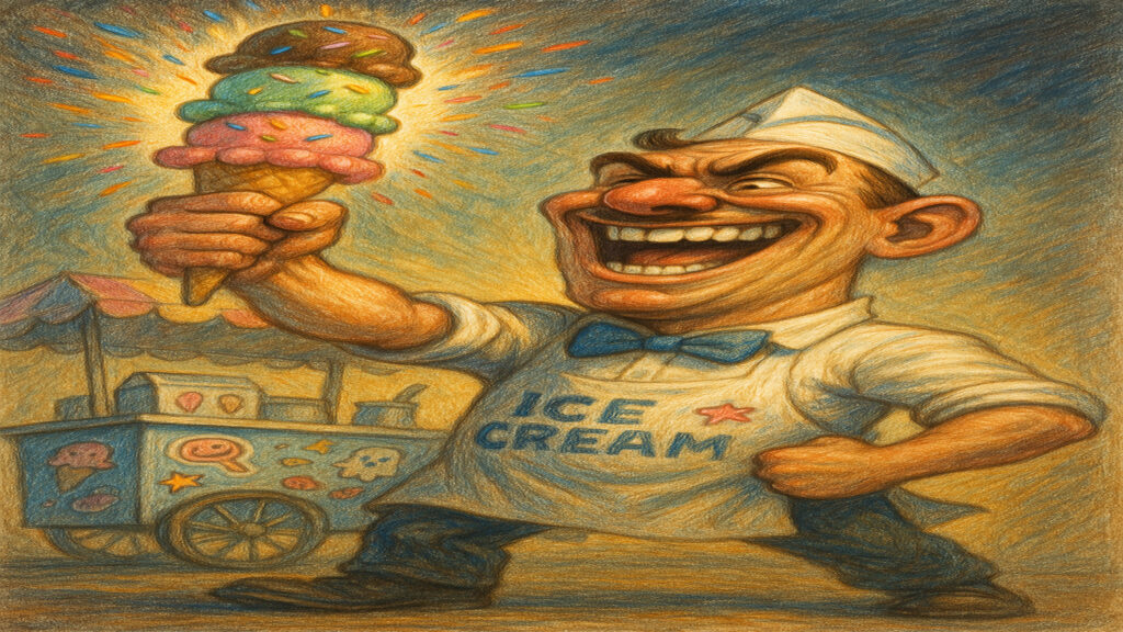 Humorous caricature artwork inspired by everyday observations and human character