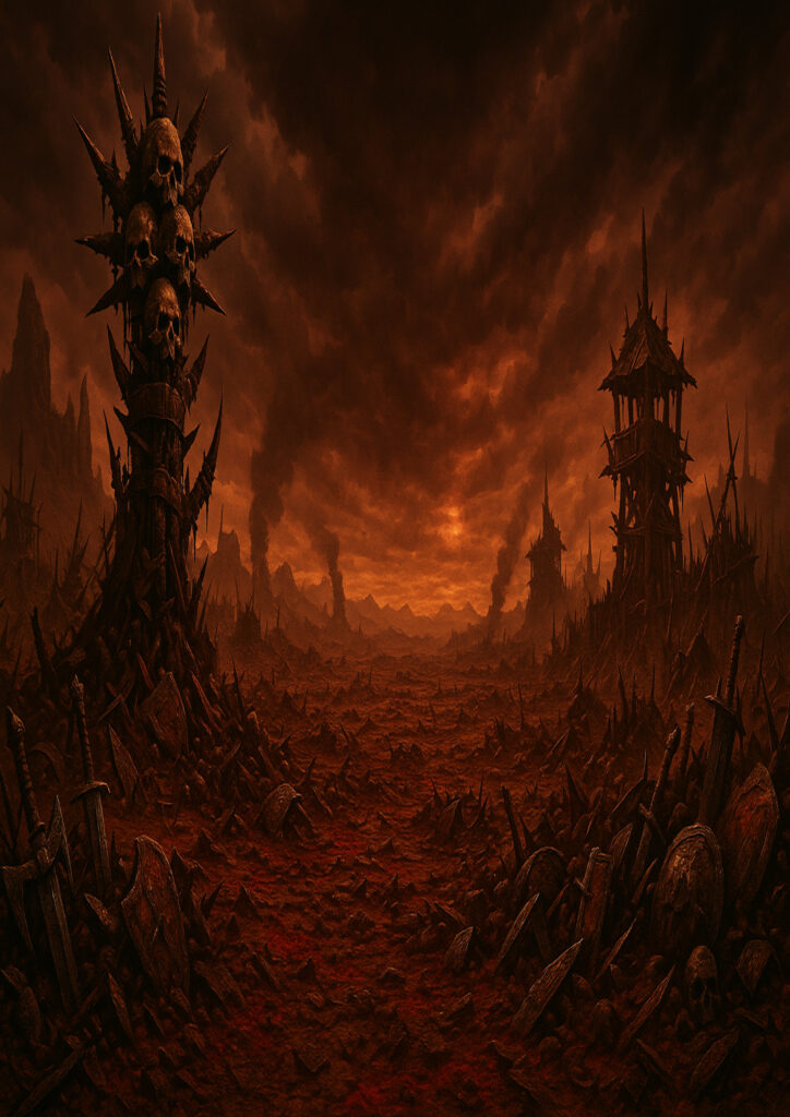 fantasy landscape scenery with mystical light