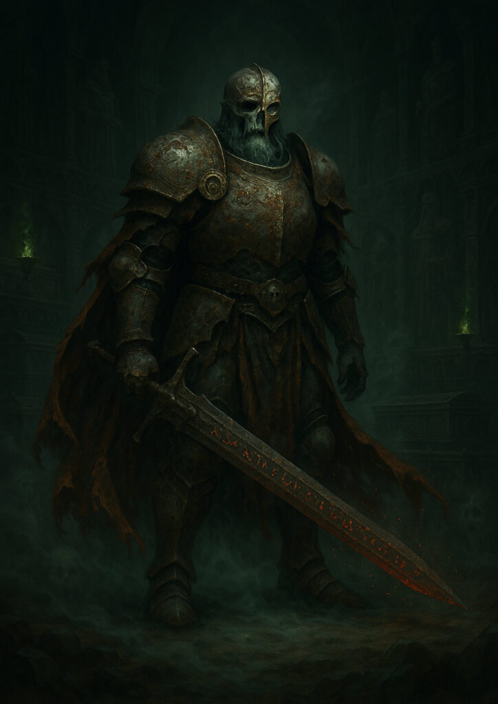 Vampire warriors inspired by warhammer aesthetic