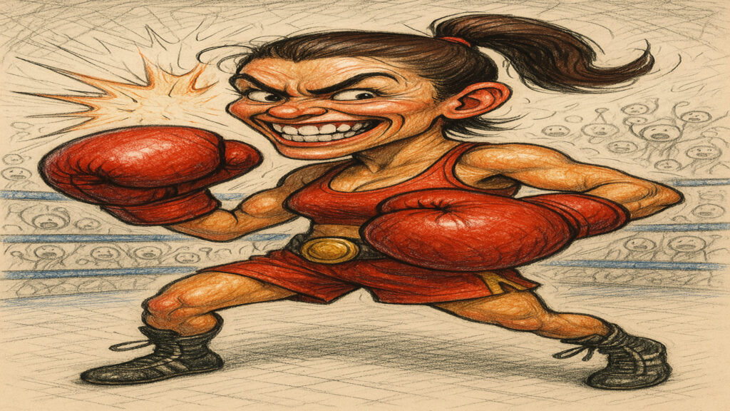 Playful caricature illustration highlighting personality through exaggerated form