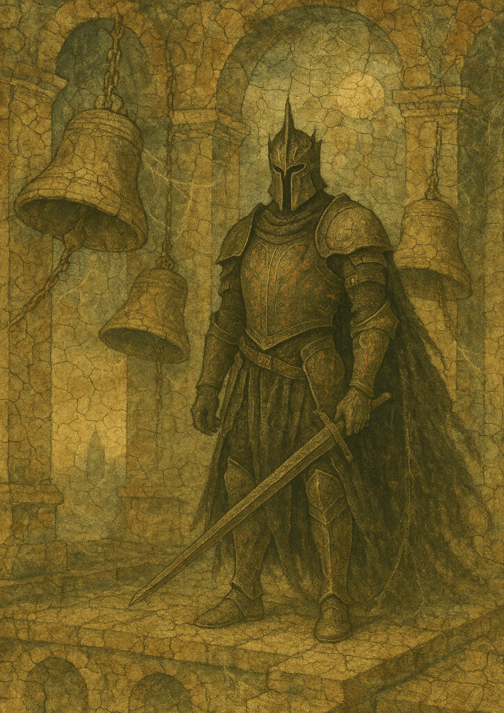 Medieval knight fresco style artwork, aged plaster wall texture, historic knight illustration inspired by medieval fresco painting Knight painted in medieval fresco style, weathered wall mural look, classic historical knight artwork with aged colors