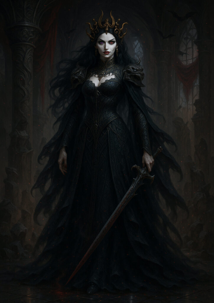 Vampire warriors inspired by warhammer aesthetic