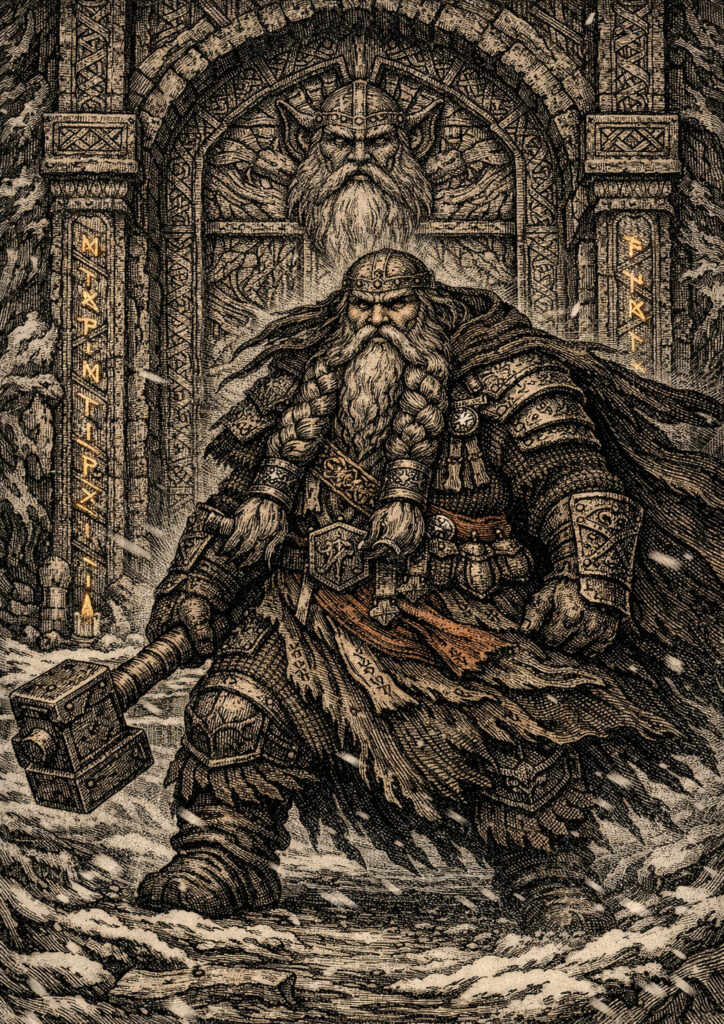 High detail warhammer inspired dwarfs characters