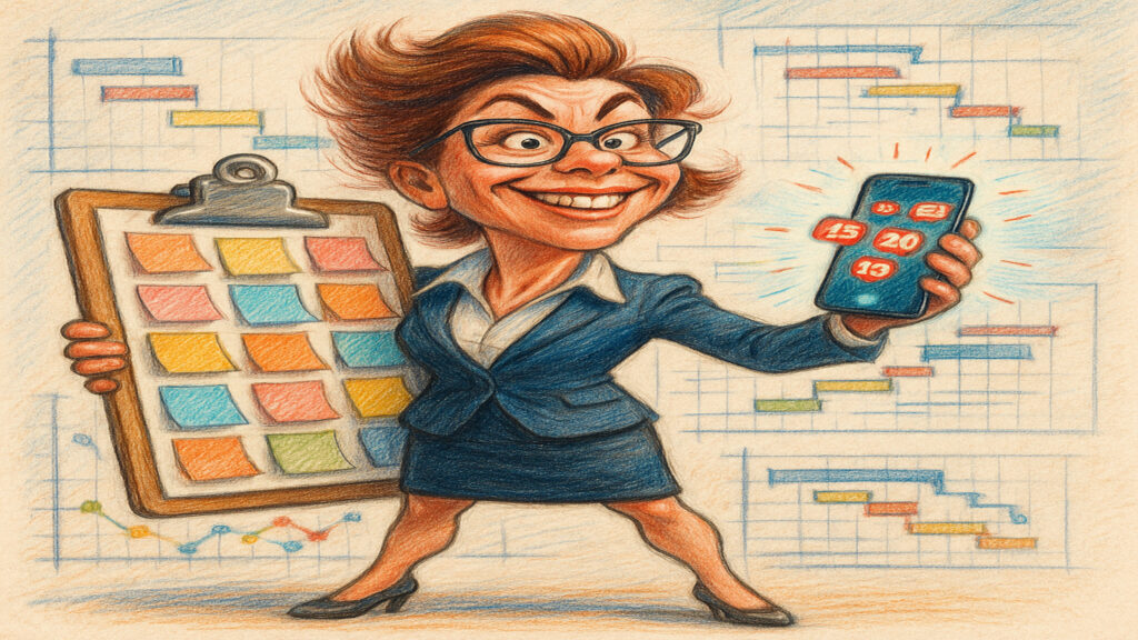 Playful caricature illustration highlighting personality through exaggerated form