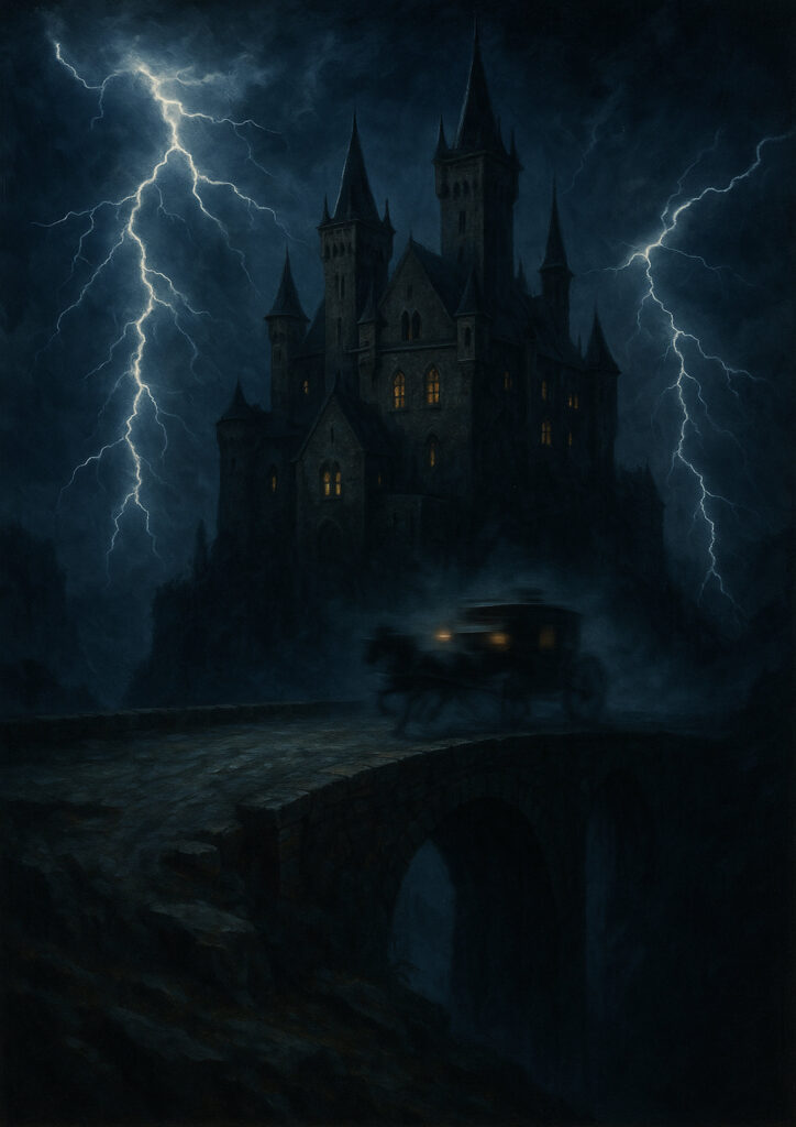 Fantasy castle towering over landscape, epic medieval fortress illustration, detailed stone architecture, fantasy castle wall art Epic fantasy castle on rocky hill, medieval stronghold with towers and walls, cinematic fantasy artwork, high resolution print