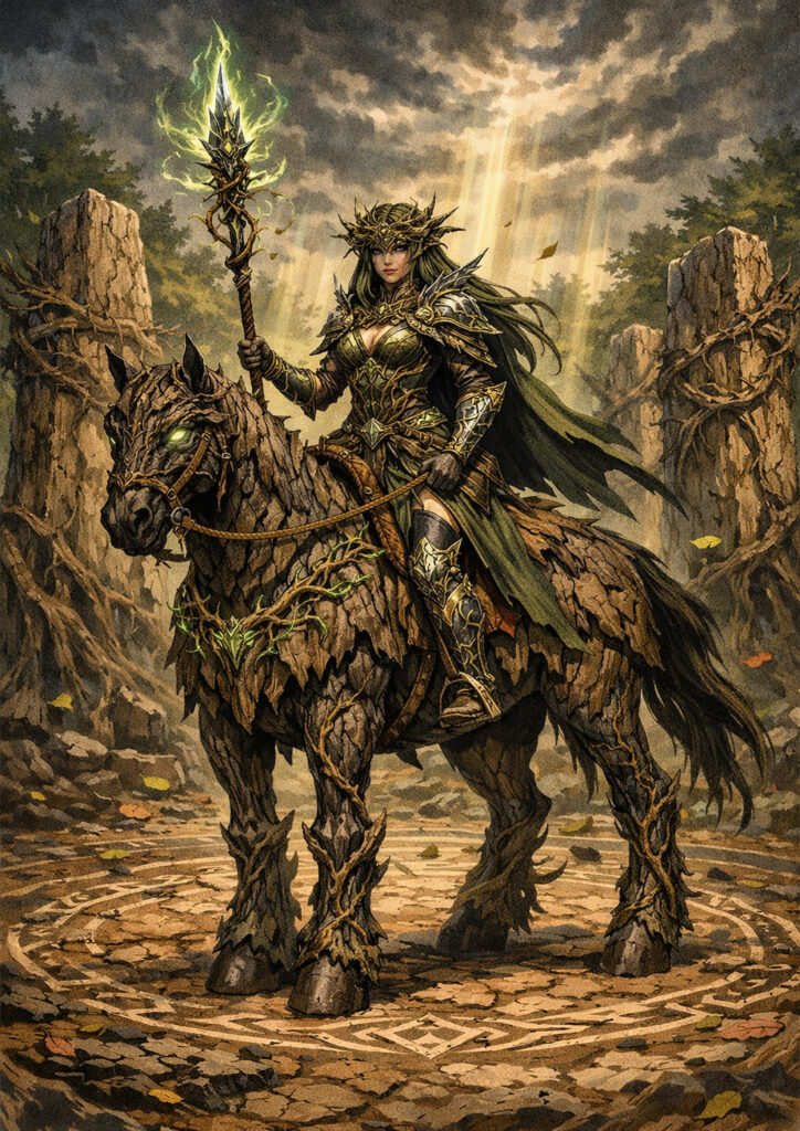 Ancient forest wood elves warhammer inspired artwork