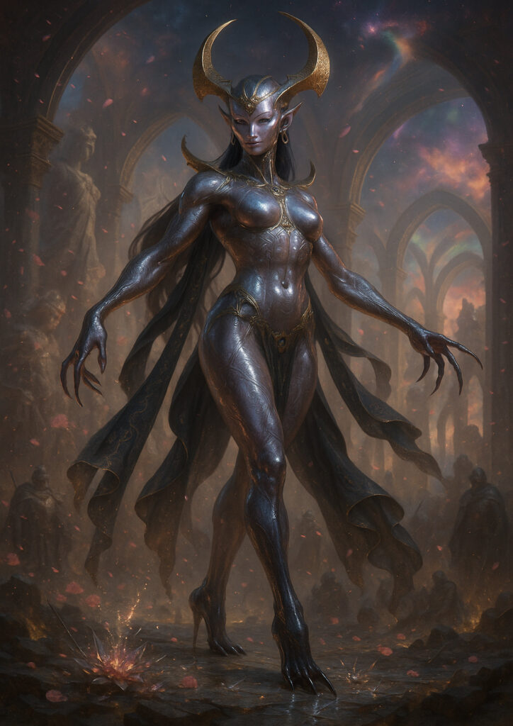 Epic warhammer inspired daemons of chaos battlefield